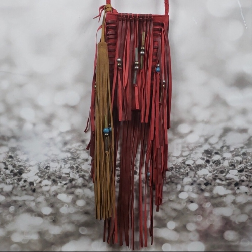 Free People Fringe Crossbody Purse